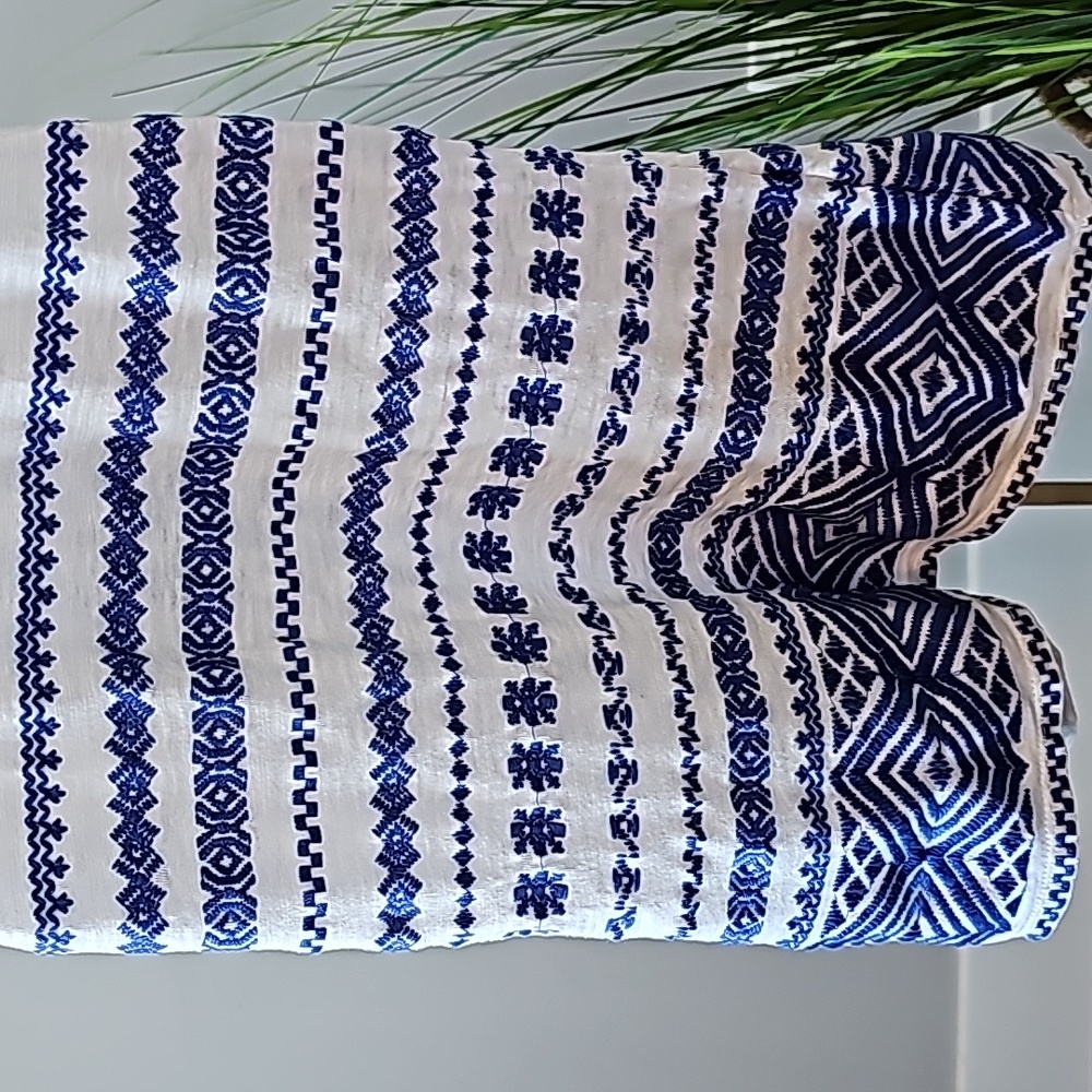 Sam Edelman Blue Embroidered Racerback Tank - Picture 3 of 9